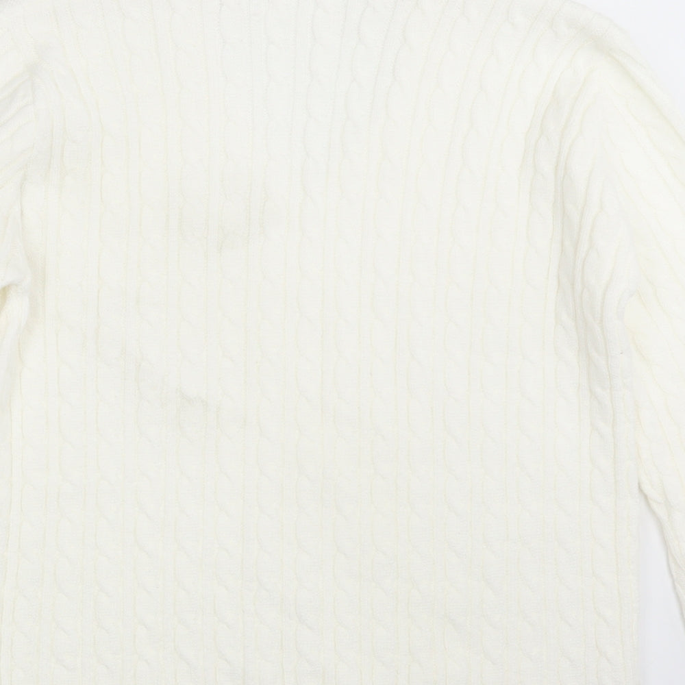 Preworn Womens Ivory  Knit Pullover Jumper One Size