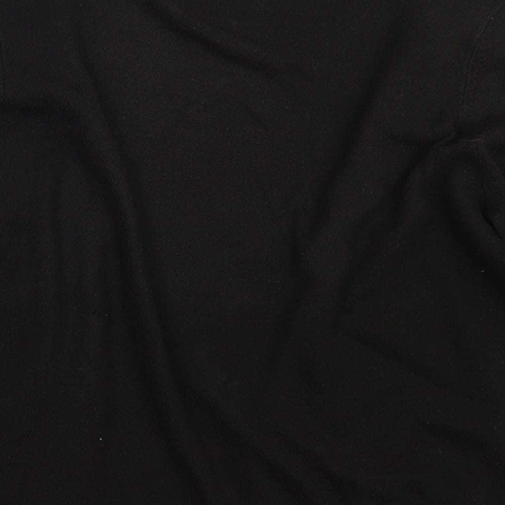 M&S Womens Black  Knit Cardigan Jumper Size 16