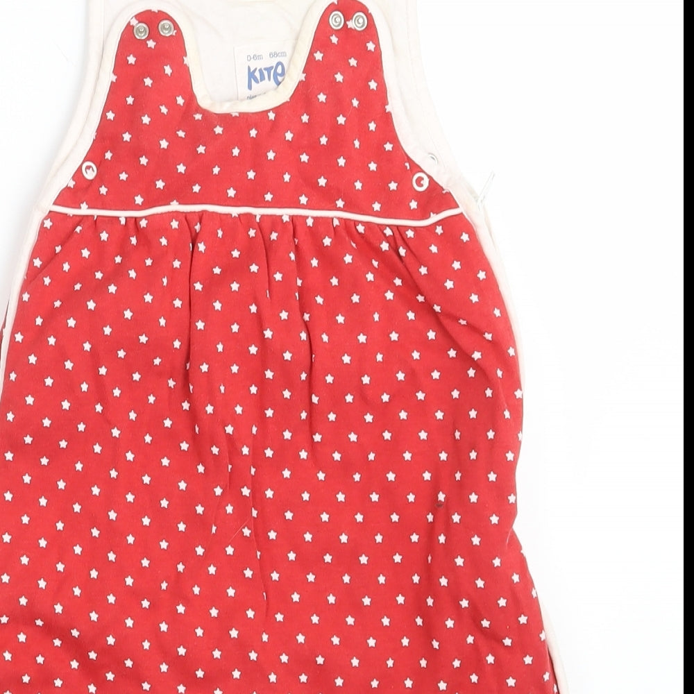 Kite Girls Red Polka Dot  Babygrow One-Piece Size 0-3 Months  - Baby bag