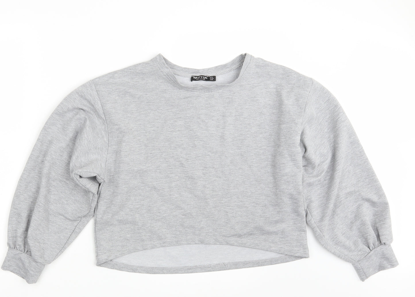 Nasty Gal Womens Grey   Pullover Sweatshirt Size 14  - Cropped