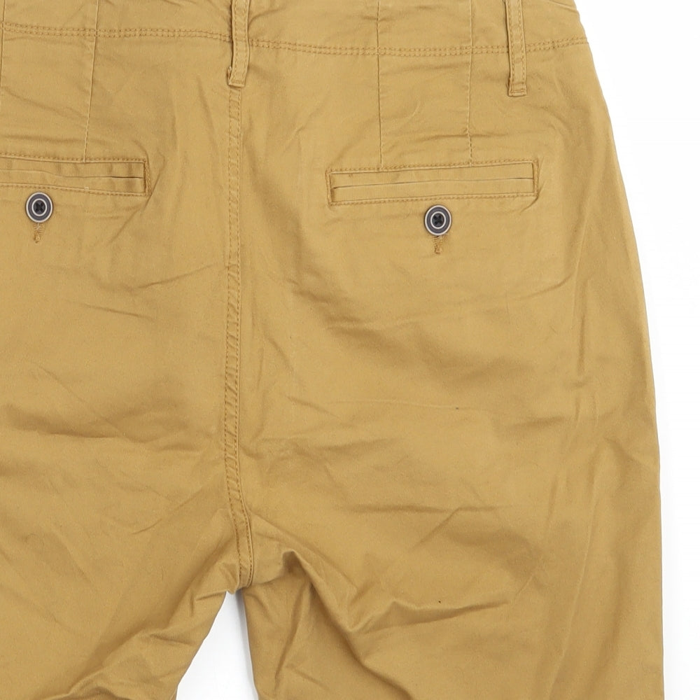 Primark Mens Beige  Denim Chino Shorts Size 34 in