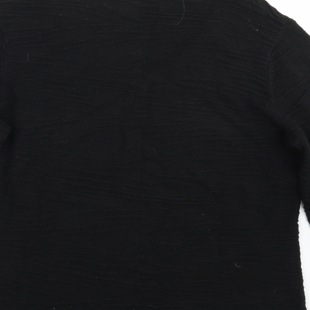 E P Pro Womens Black  Rayon Pullover Jumper Size S