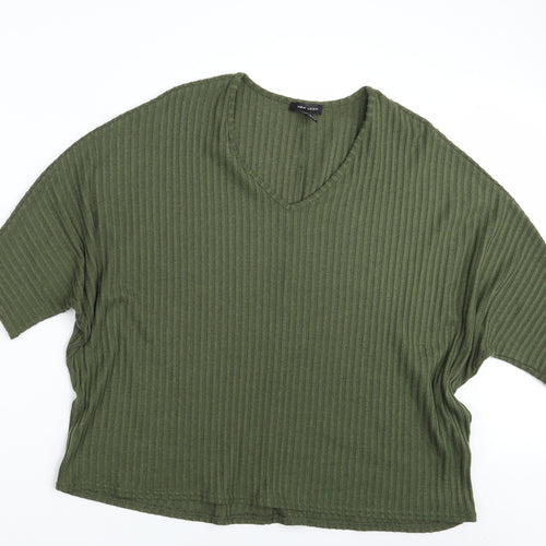New Look Womens Green   Pullover Sweatshirt Size M