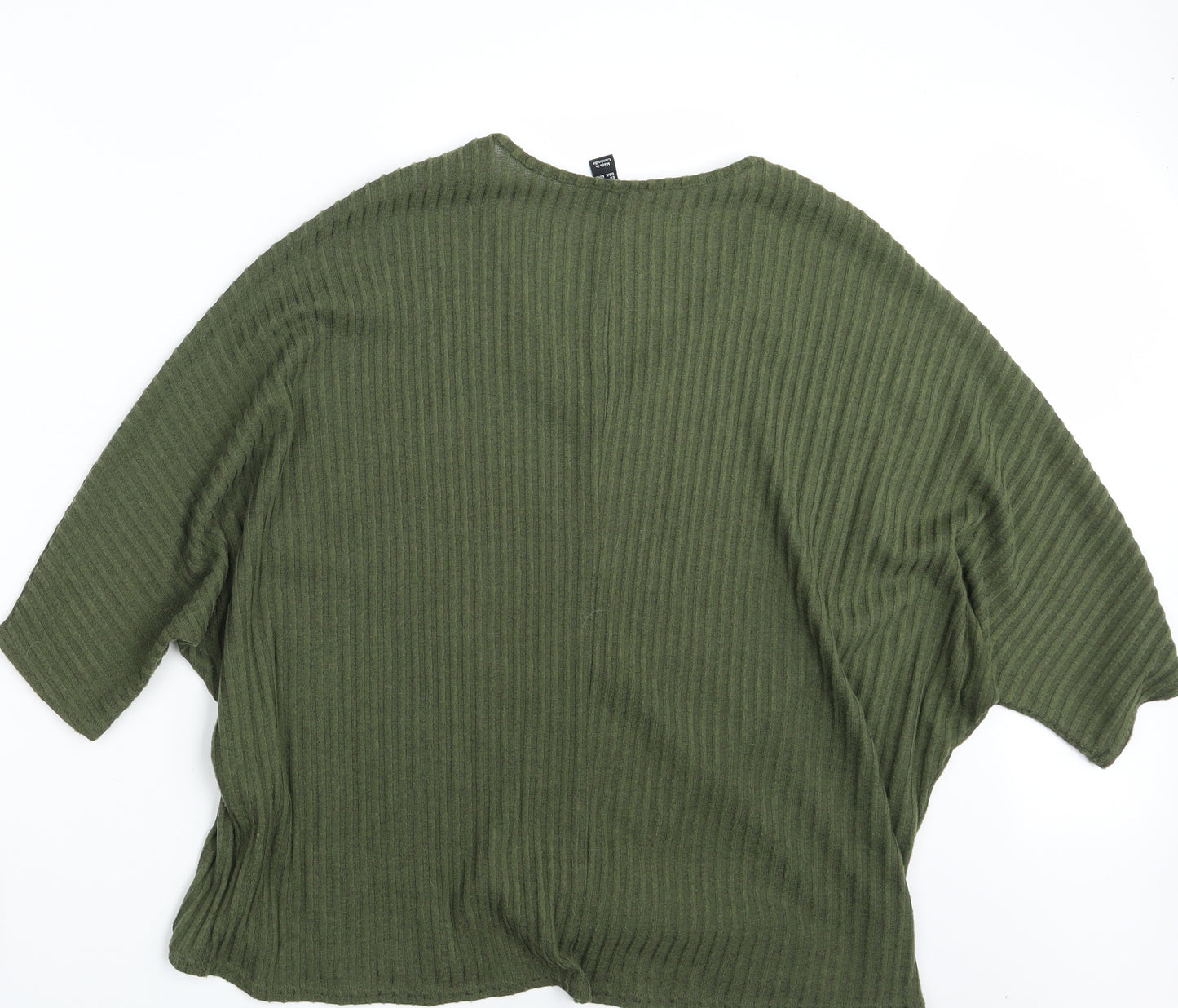 New Look Womens Green   Pullover Sweatshirt Size M