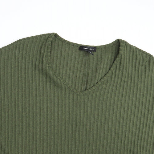 New Look Womens Green   Pullover Sweatshirt Size M