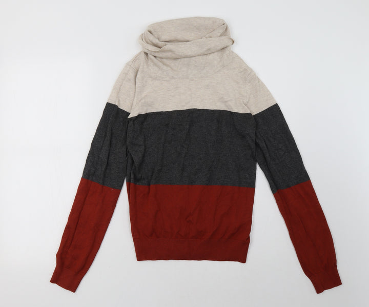 Debenhams Womens Red Striped Pullover Sweatshirt Size 10