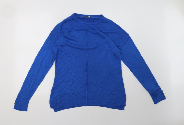 pep&co Womens Blue Pullover Sweatshirt Size 8