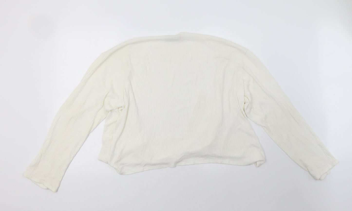 PRETTYLITTLETHING Womens White   Cardigan Jumper Size 16