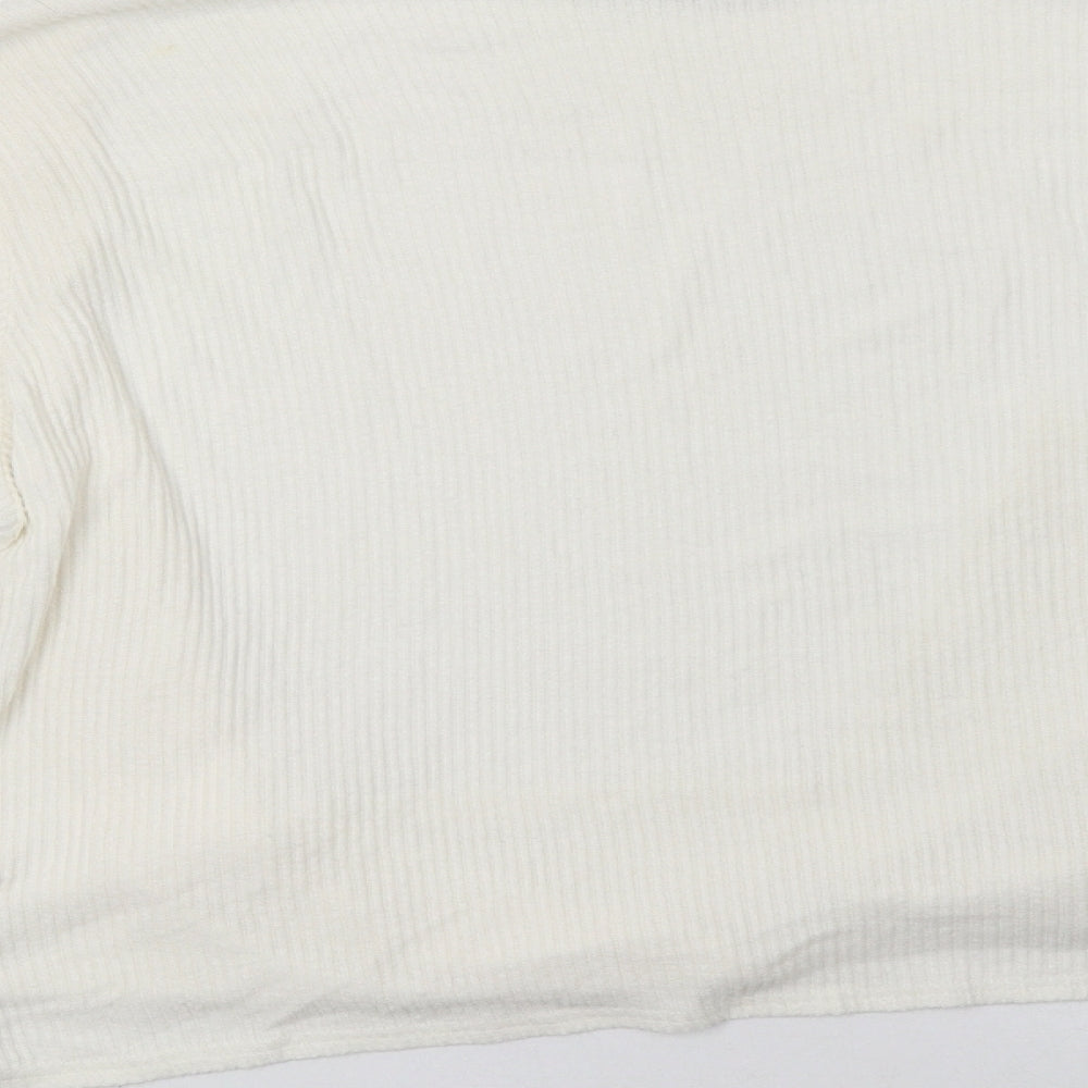 PRETTYLITTLETHING Womens White   Cardigan Jumper Size 16