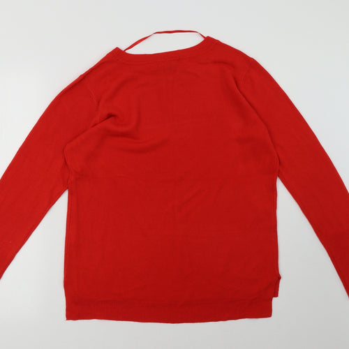 Primark Womens Red   Pullover Sweatshirt Size M