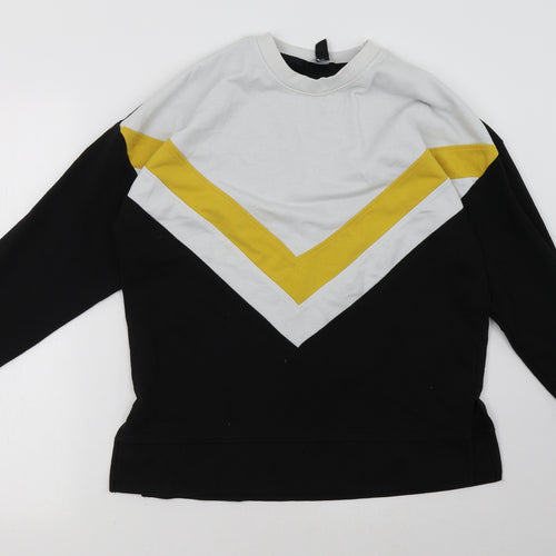 New Look Womens Black   Pullover Sweatshirt Size 8