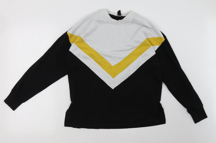 New Look Womens Black   Pullover Sweatshirt Size 8