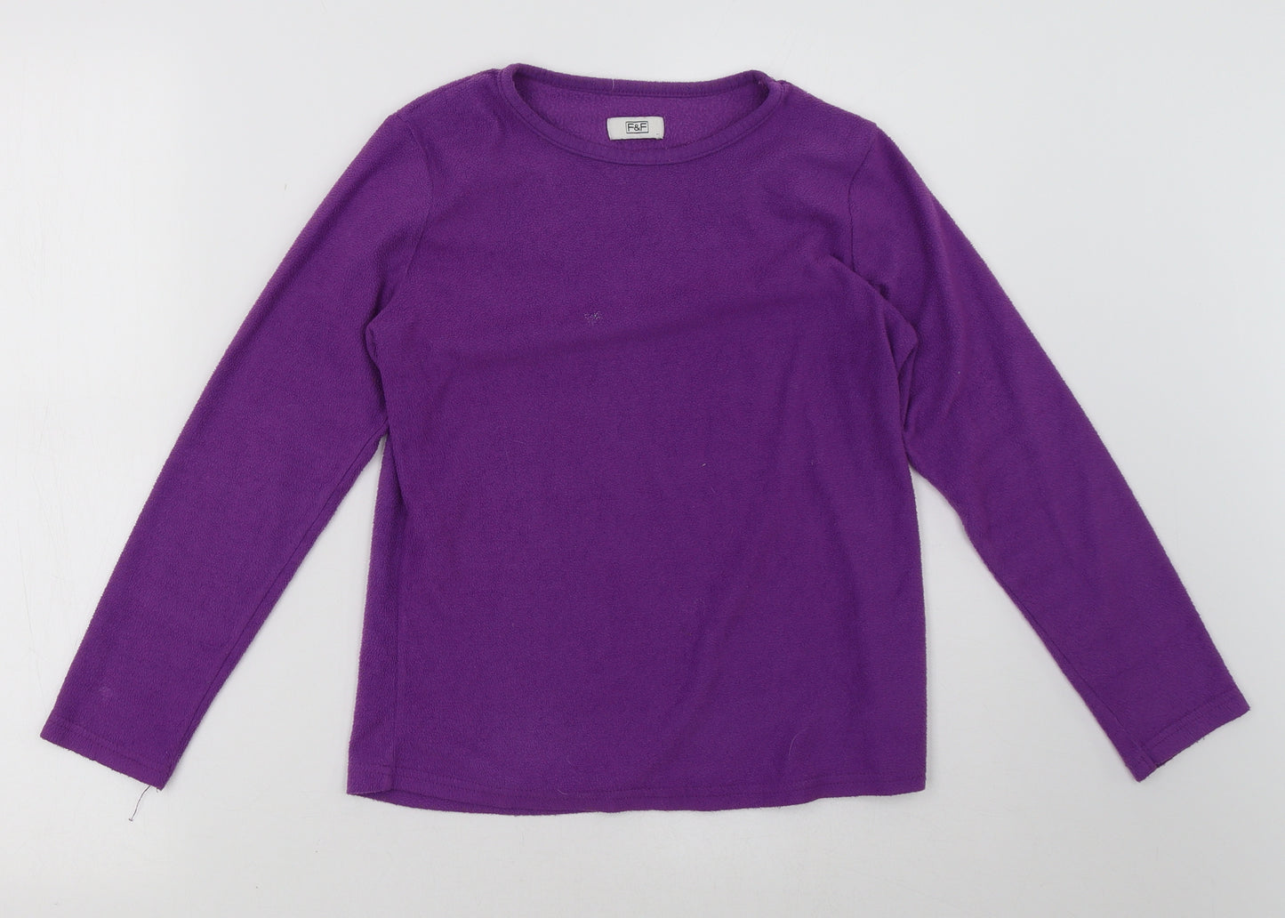 F&F Girls Purple   Pullover Sweatshirt Size 12 Years