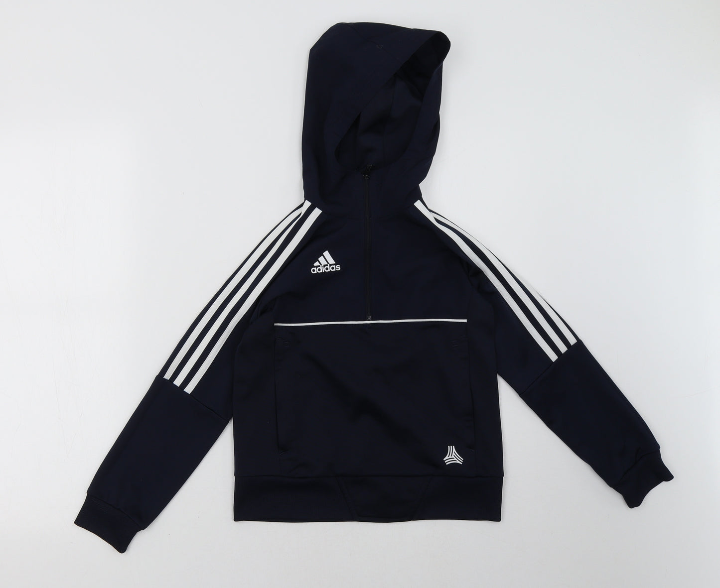 adidas Boys Blue   Pullover Hoodie Size 7-8 Years