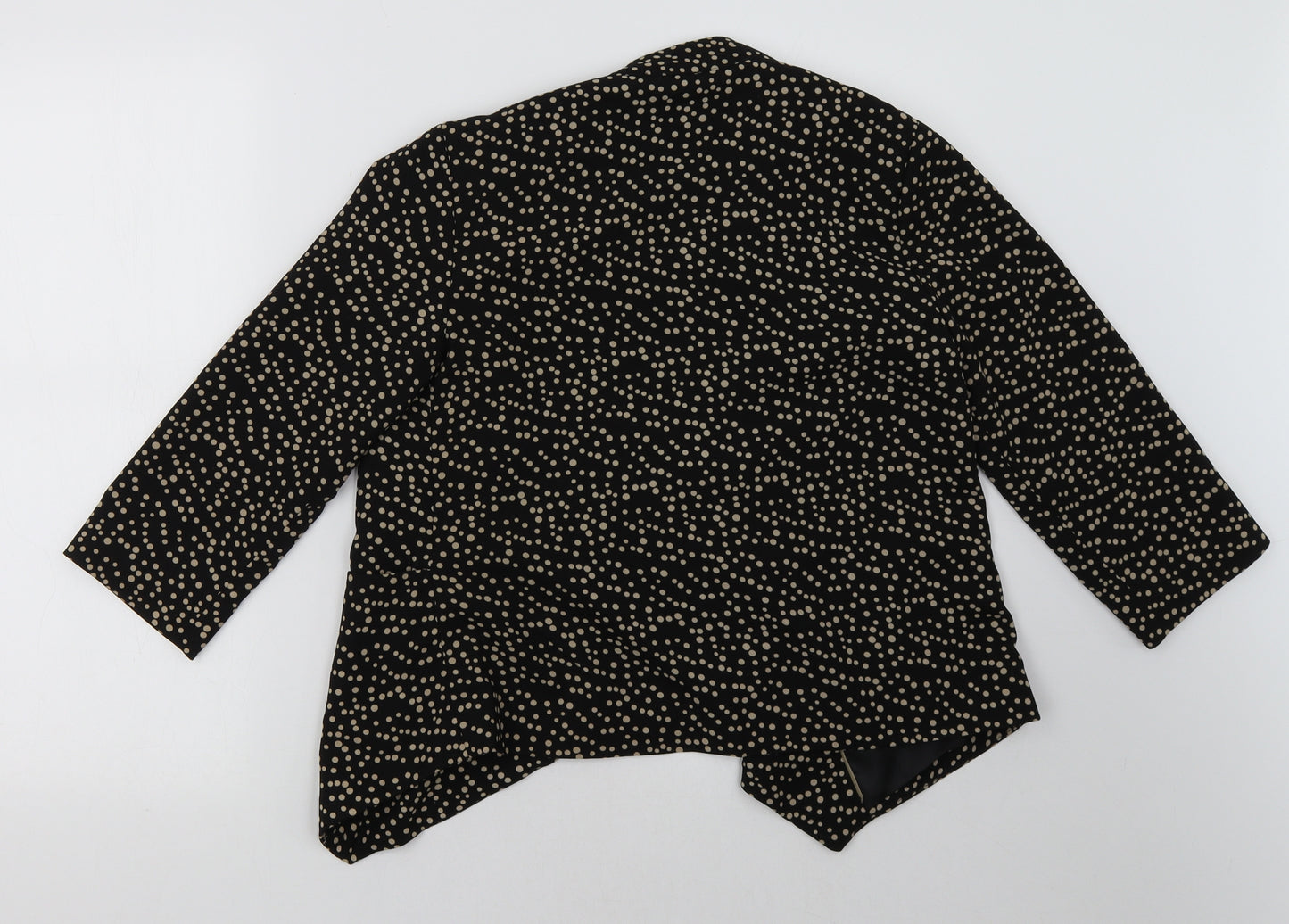 Debenhams Womens Black Polka Dot  Jacket Blazer Size 10