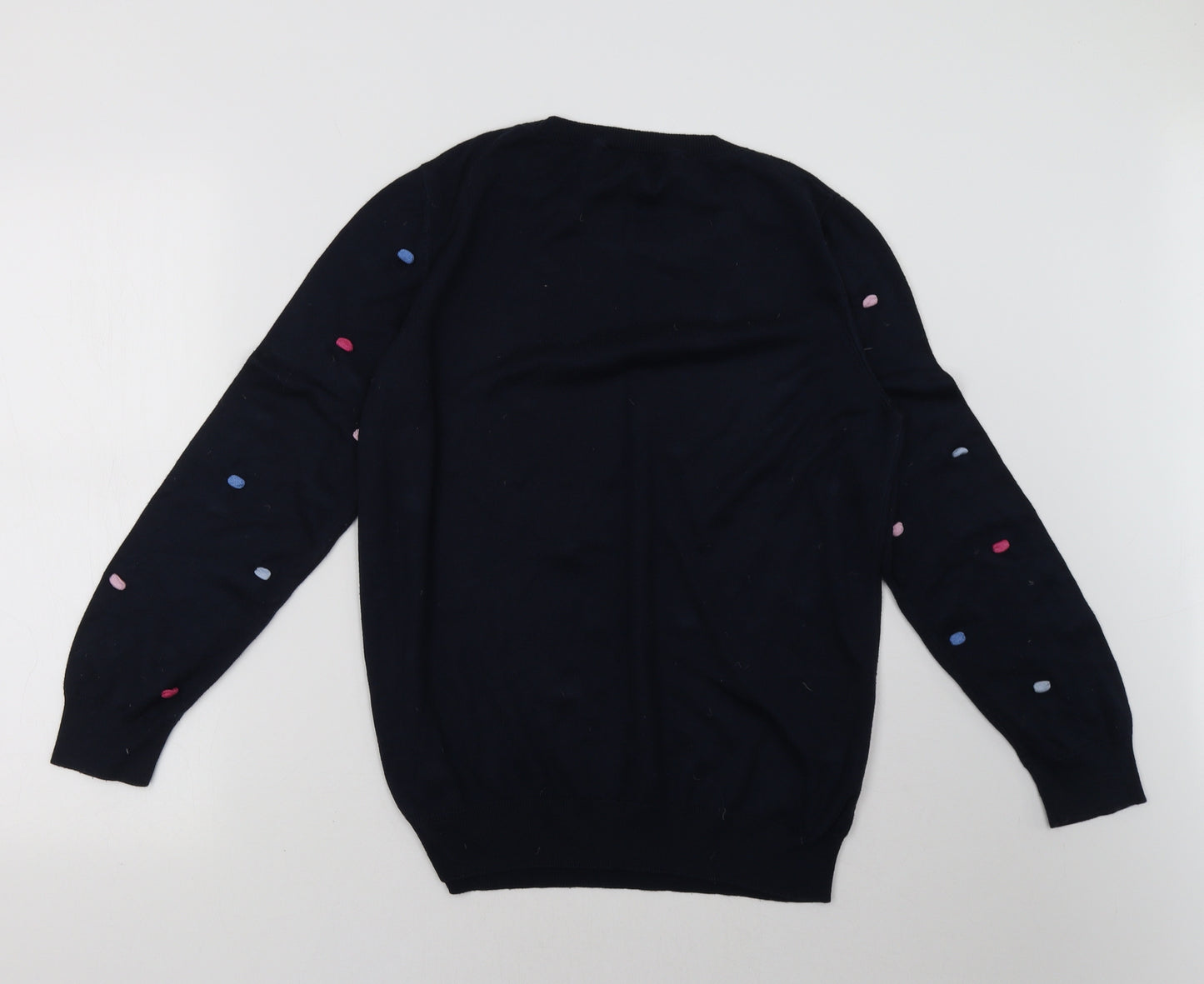 Sainsburys Womens Blue Polka Dot  Pullover Sweatshirt Size 14