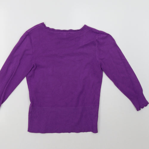Linea Womens Purple   Pullover Sweatshirt Size S