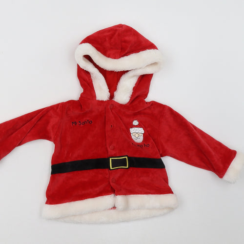 Morris Costumes Baby Red   Pullover Jumper Size 9-12 Months  - Santa