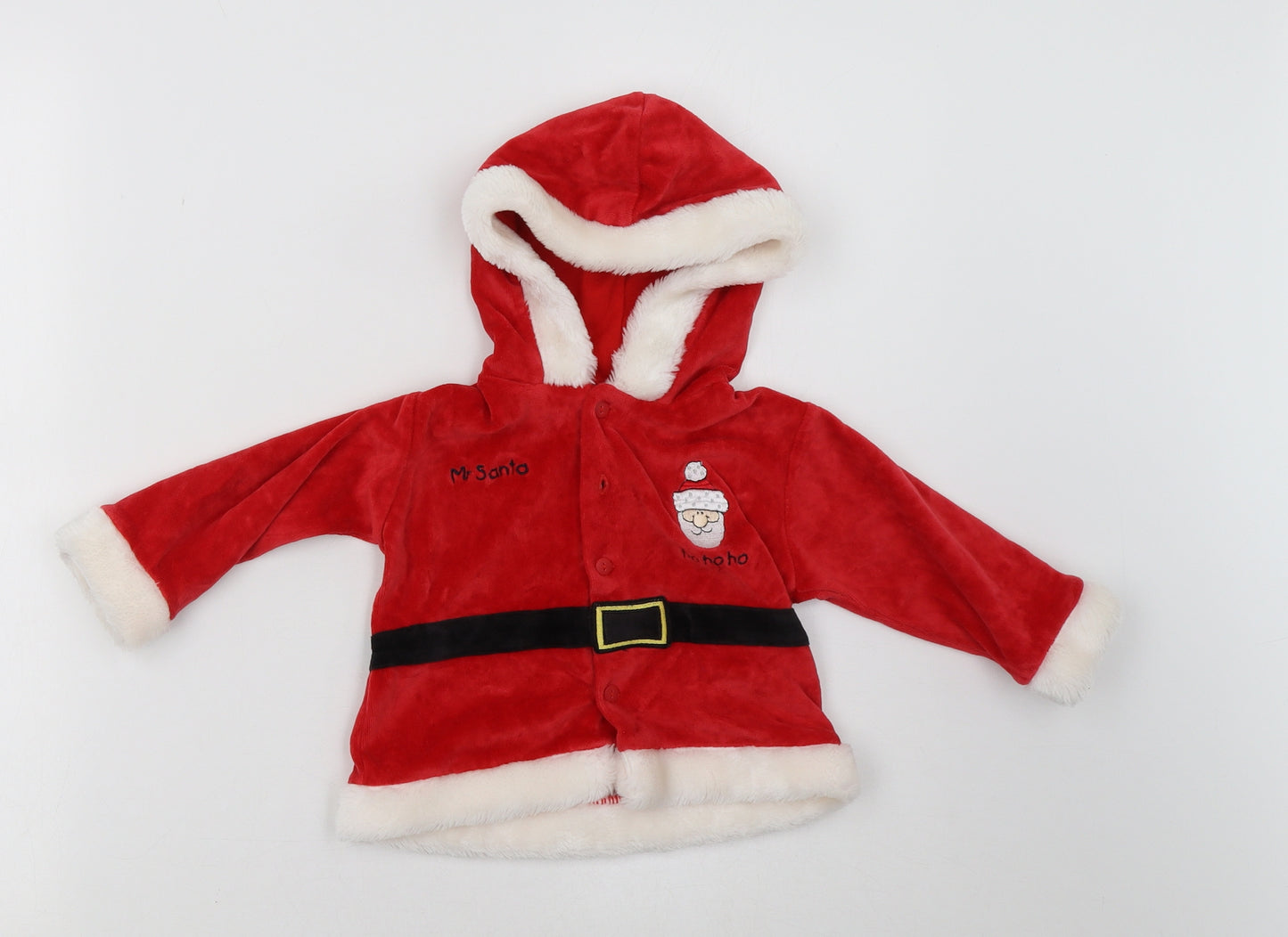 Morris Costumes Baby Red   Pullover Jumper Size 9-12 Months  - Santa