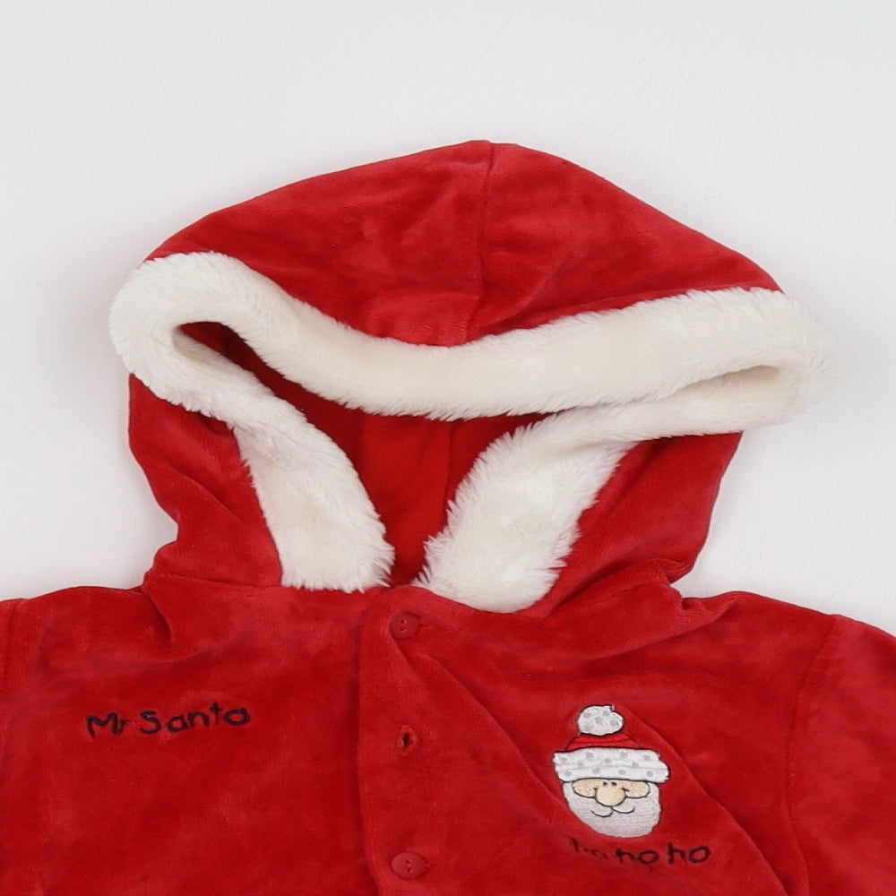 Morris Costumes Baby Red   Pullover Jumper Size 9-12 Months  - Santa