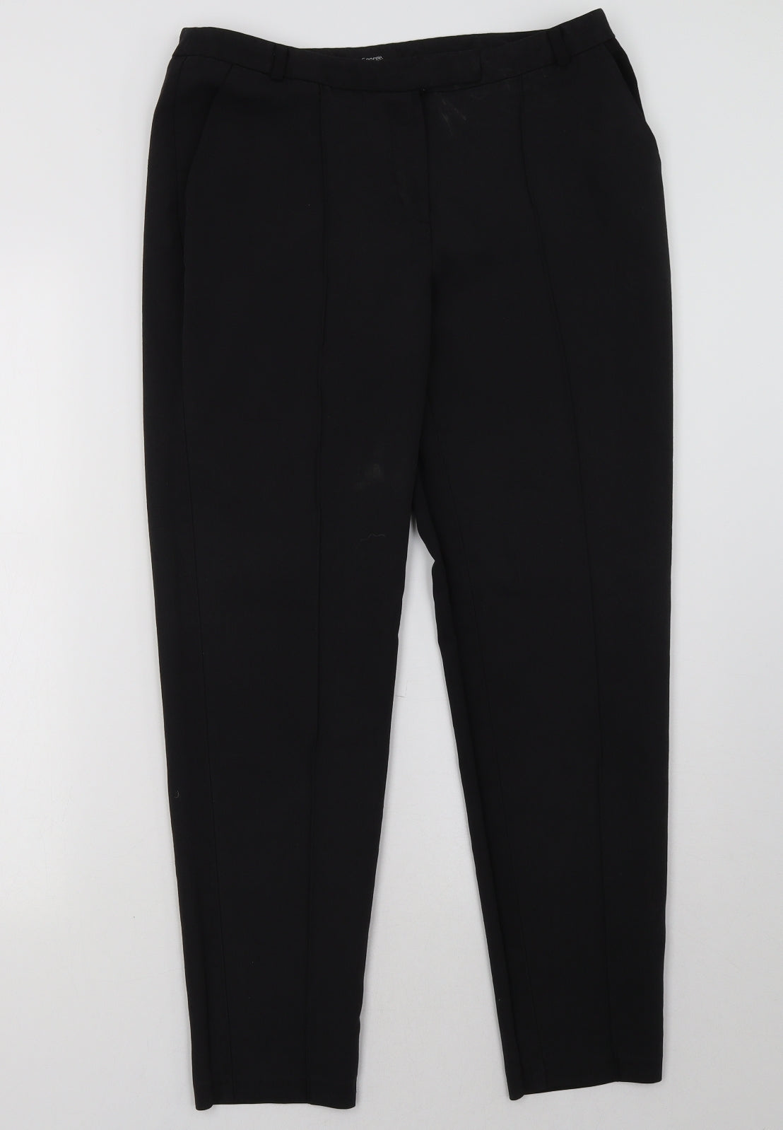 George Womens Black   Trousers  Size 10 L30 in