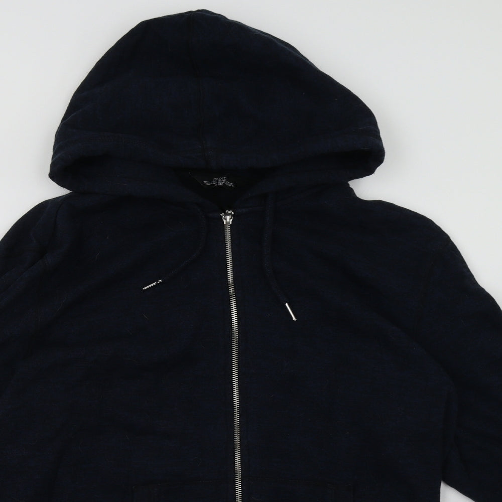 NEXT Mens Blue   Full Zip Hoodie Size L
