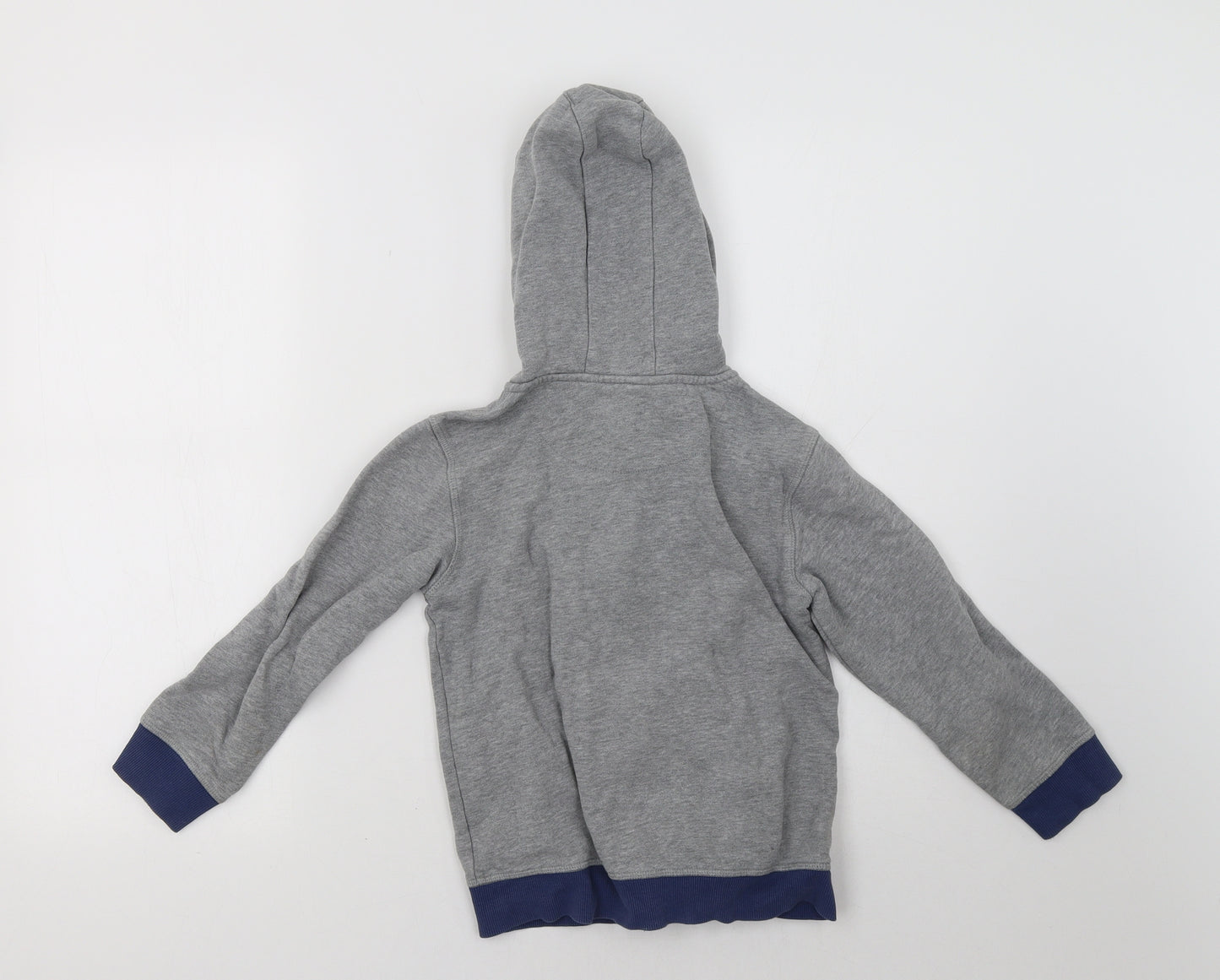 John Lewis Boys Grey   Full Zip Hoodie Size 8 Years