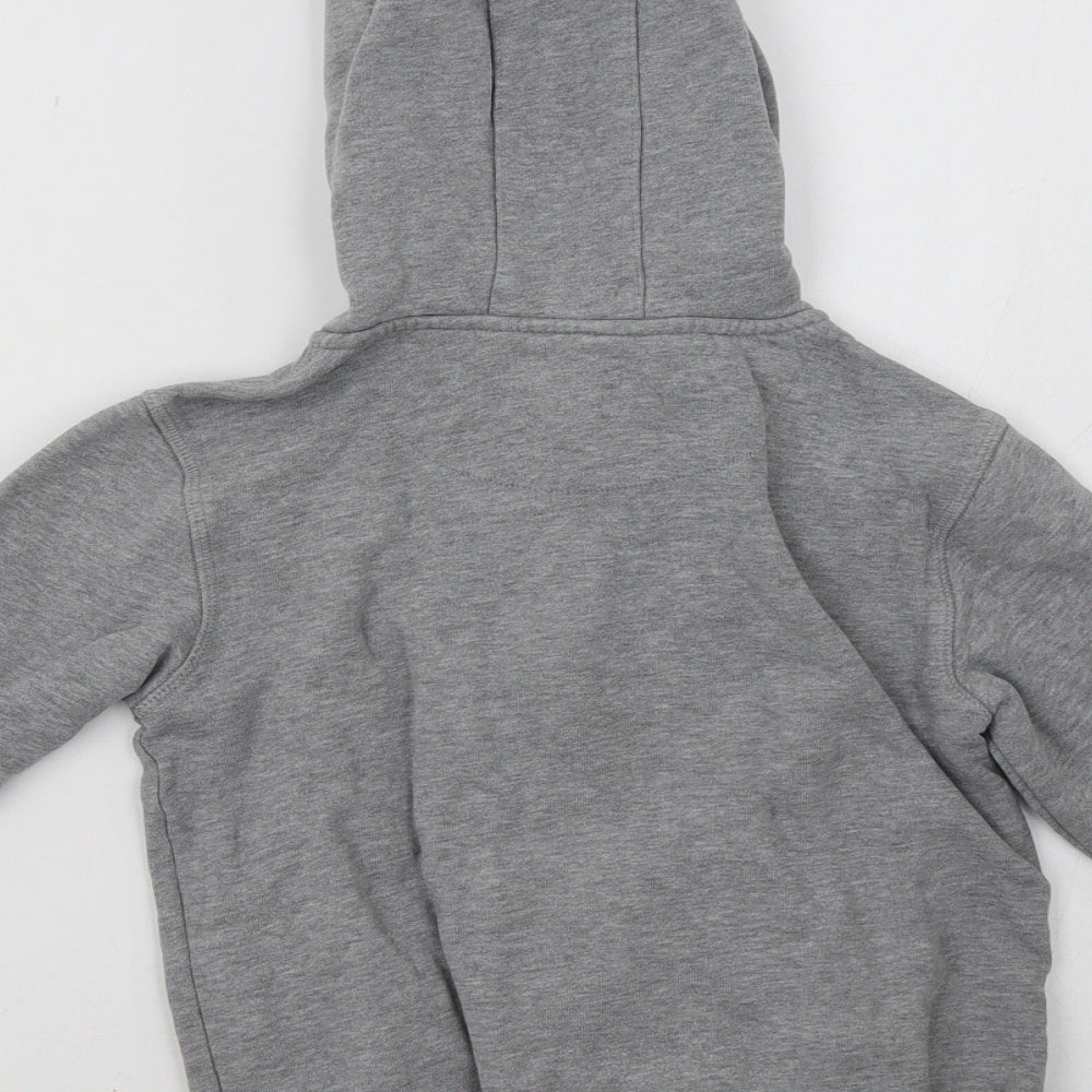 John Lewis Boys Grey   Full Zip Hoodie Size 8 Years