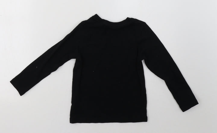 George Boys Black Pullover Sweatshirt Size 5-6 Years - christmas