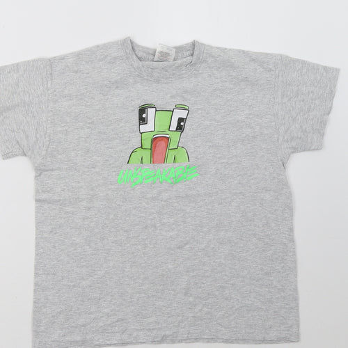 Fruit of the Loom Boys Grey   Basic T-Shirt Size 10-11 Years