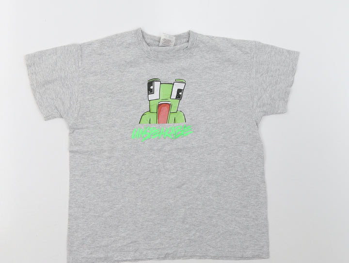 Fruit of the Loom Boys Grey   Basic T-Shirt Size 10-11 Years