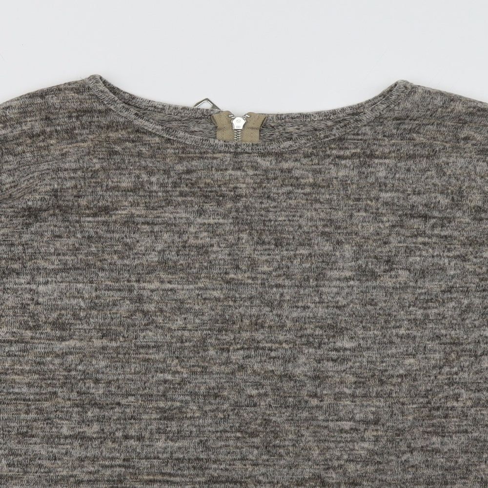 New Look Womens Brown   Pullover Sweatshirt Size S