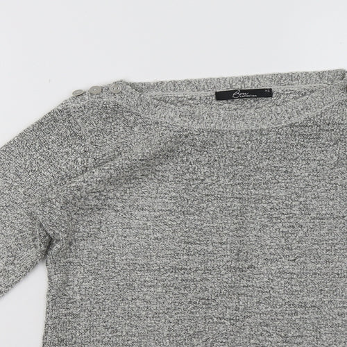 BM Womens Grey   Pullover Sweatshirt Size S