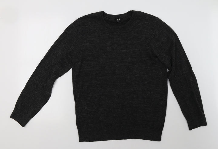 H&M Mens Grey   Pullover Sweatshirt Size M