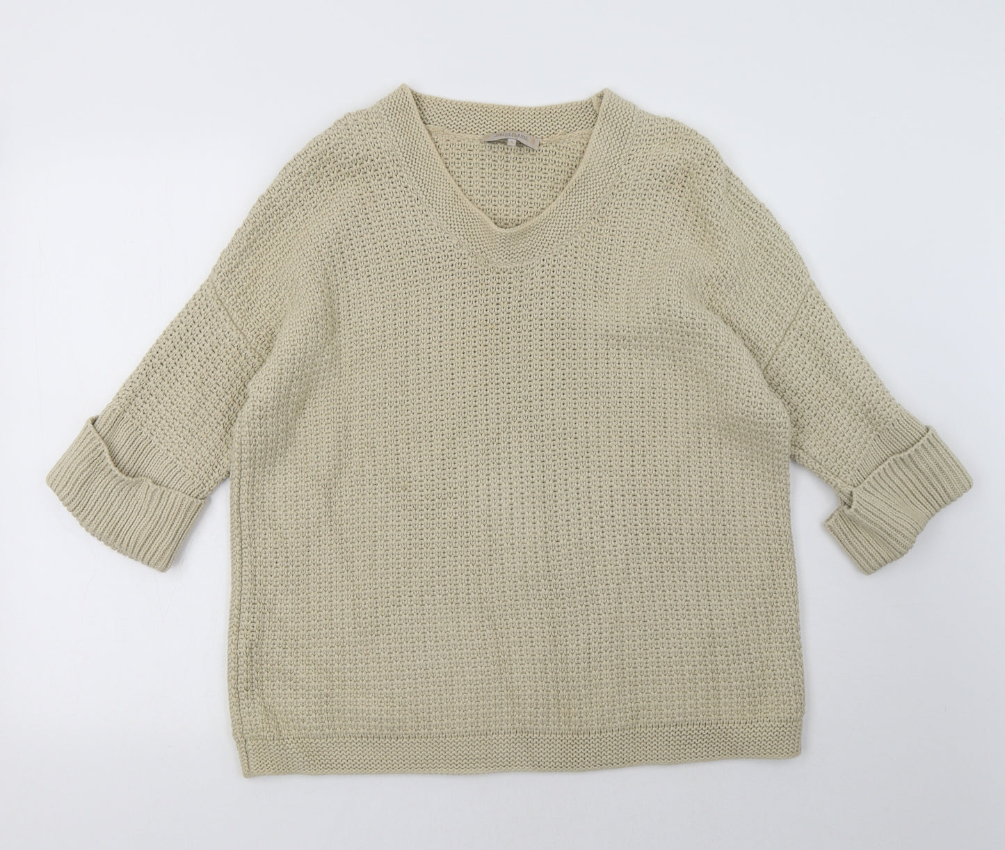 Great Plains Womens Beige   Pullover Sweatshirt Size S