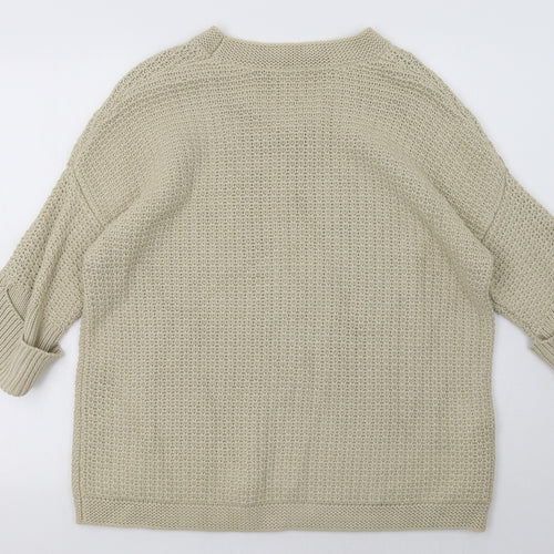 Great Plains Womens Beige   Pullover Sweatshirt Size S