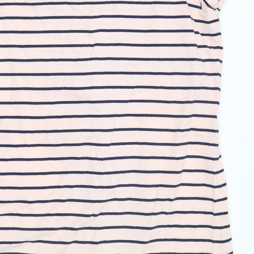 Matalan Womens Pink Striped  Top Dress Size XL