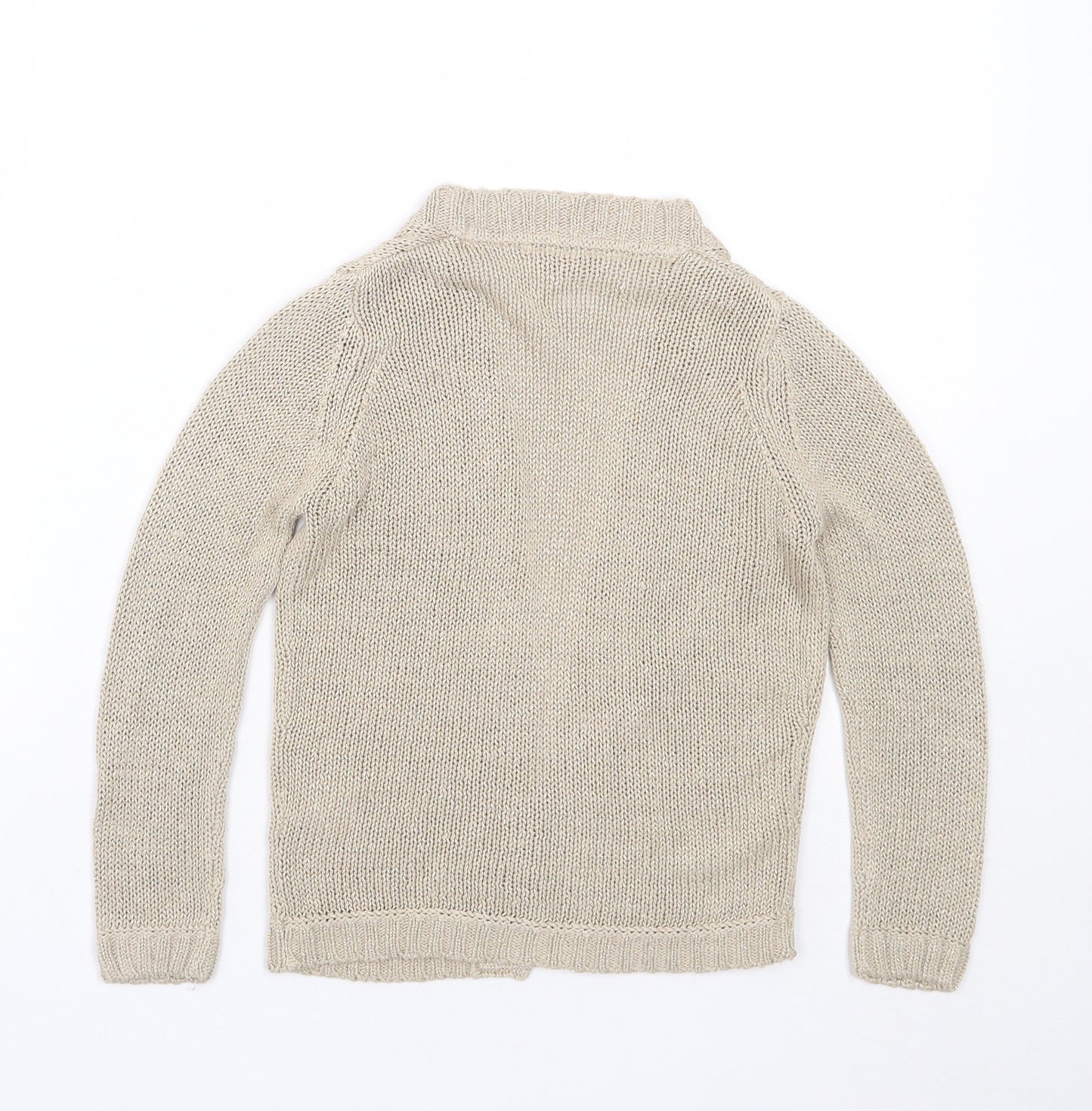 Matalan Girls Beige   Cardigan Jumper Size 6-7 Years