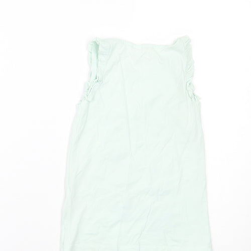 H&M Girls Blue Animal Print  Basic Tank Size 8 Years
