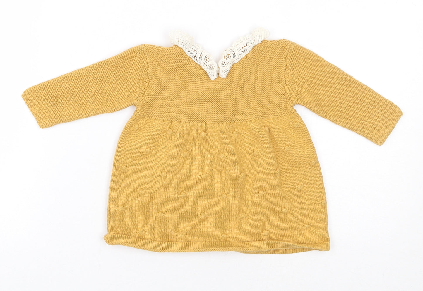 Mammas & Pappas Girls Yellow   A-Line  Size 0-3 Months