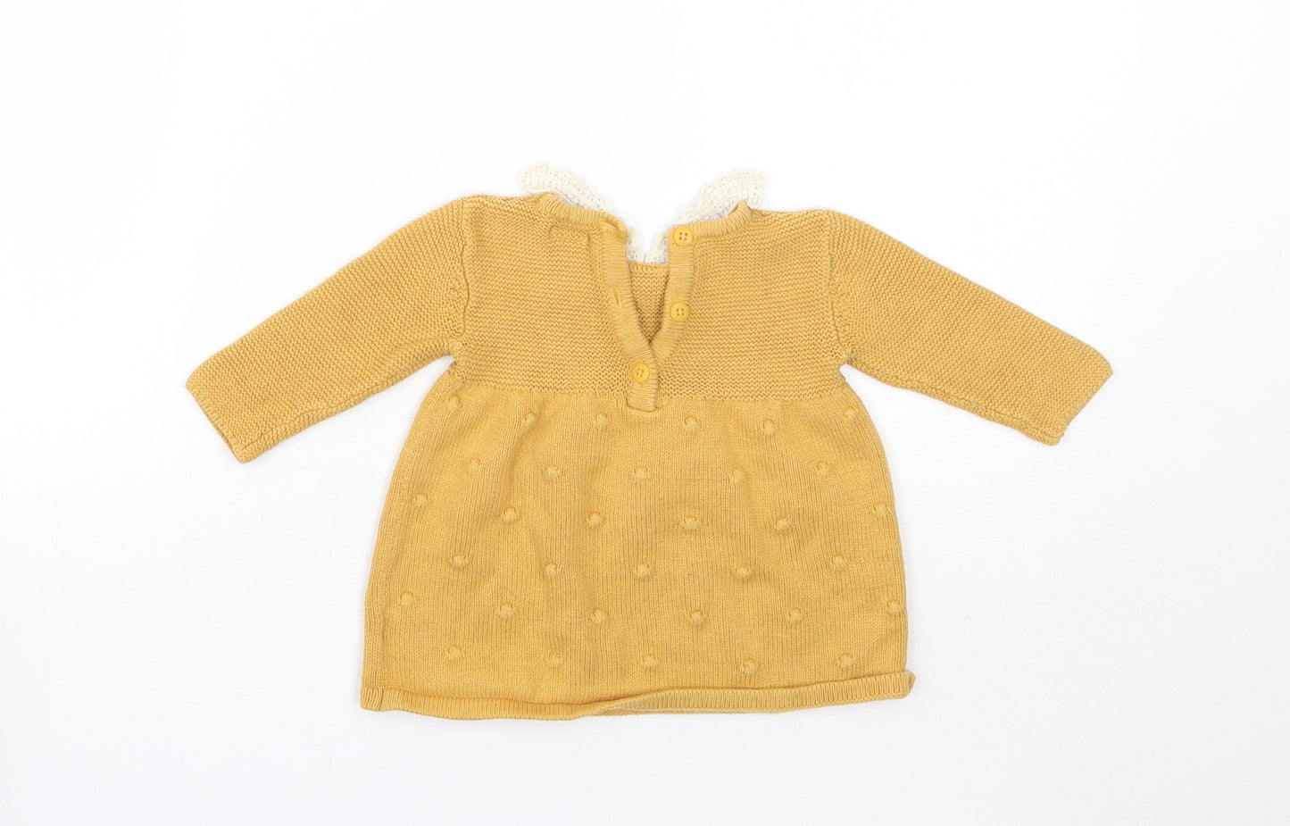 Mammas & Pappas Girls Yellow   A-Line  Size 0-3 Months