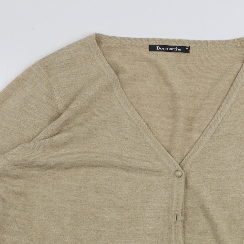 Bonmarché  Womens Beige   Cardigan Jumper Size M