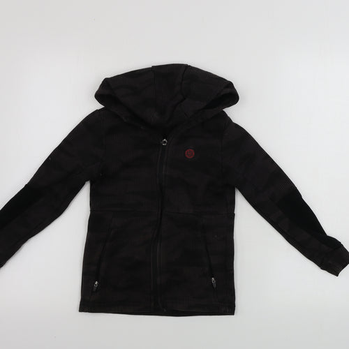 George  Boys Brown   Full Zip Hoodie Size 6-7 Years
