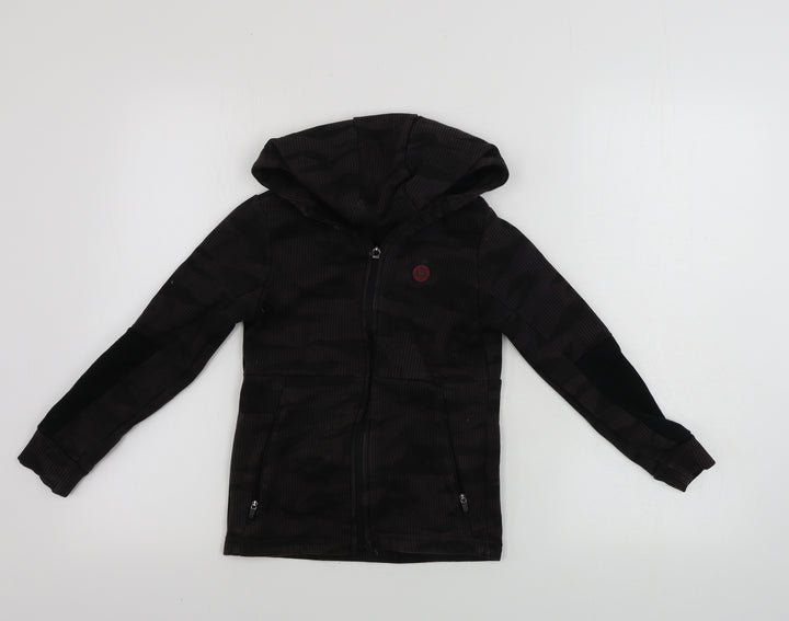 George  Boys Brown   Full Zip Hoodie Size 6-7 Years