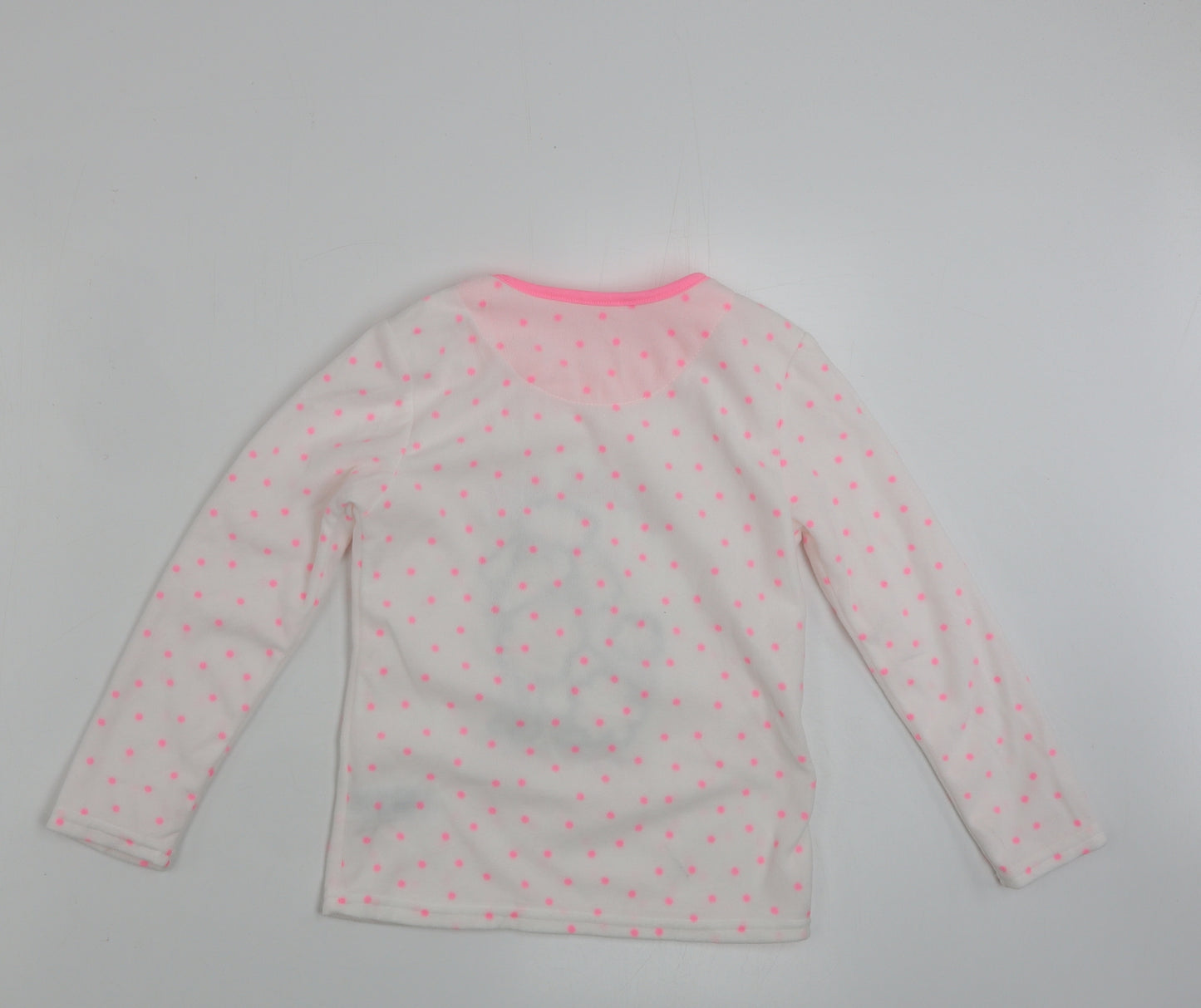 Primark  Girls Ivory Polka Dot  Pullover Jumper Size 7-8 Years