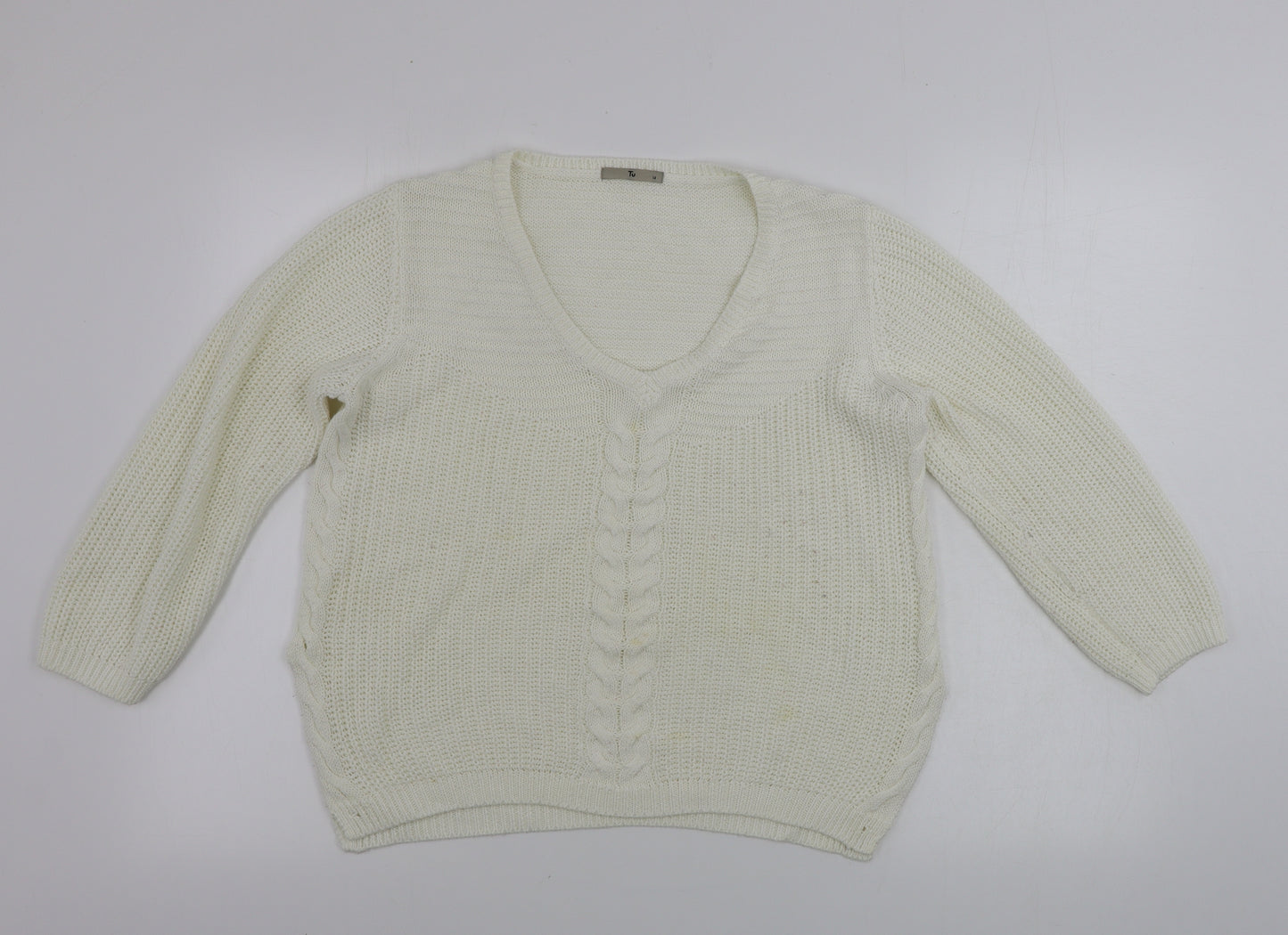TU Womens Ivory   Pullover Jumper Size 14