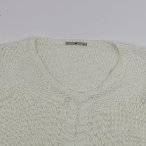 TU Womens Ivory   Pullover Jumper Size 14