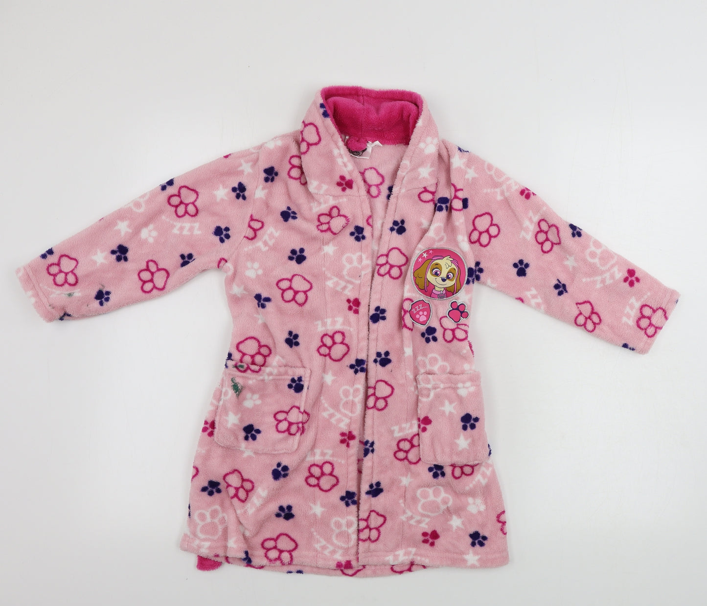 Nickelodeon  Girls Pink Animal Print  Top Gown Size 5-6 Years  - PAW PATROL