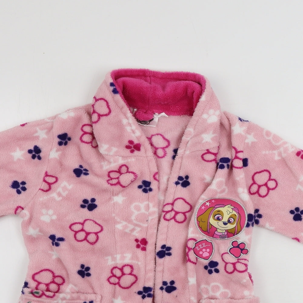 Nickelodeon  Girls Pink Animal Print  Top Gown Size 5-6 Years  - PAW PATROL