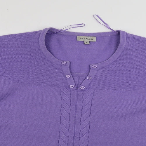 Ann marie Womens Purple   Pullover Jumper Size L